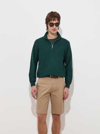 Camisola com meio fecho Camisola com meio fecho
