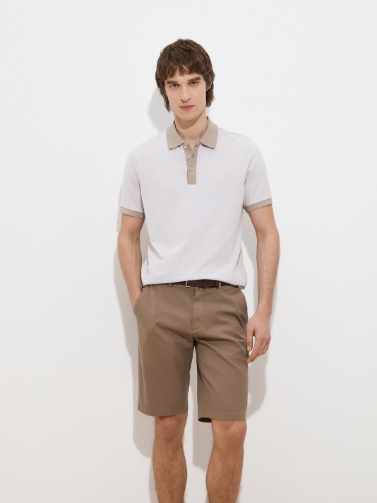 Short-sleeved polo shirt