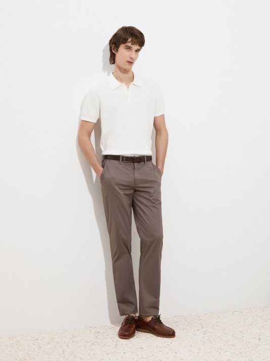 Regular fit chino trousers