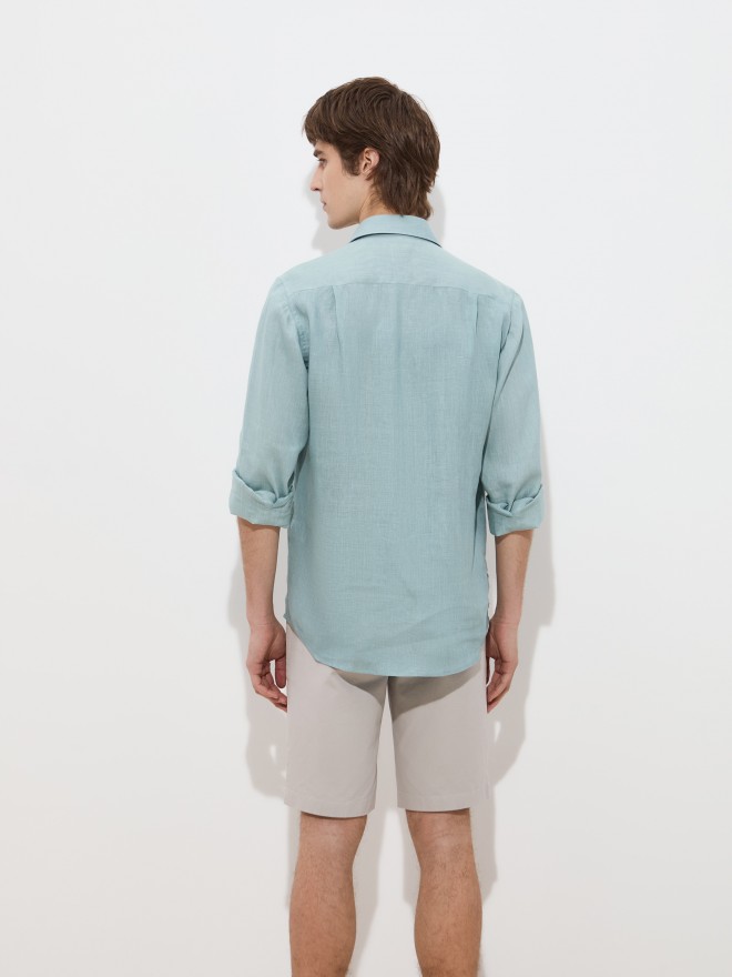Regular fit linen shirt Regular fit linen shirt
