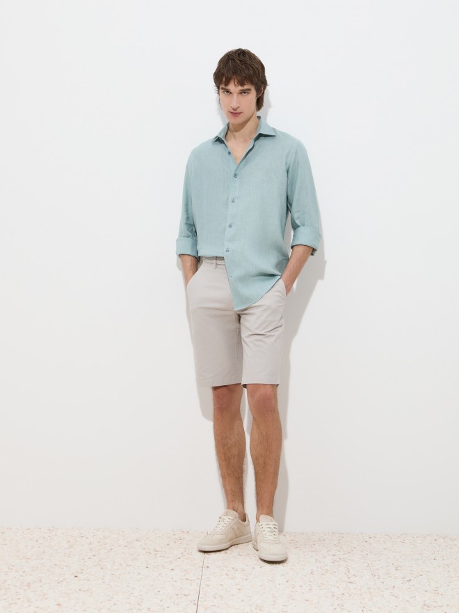Regular fit linen shirt Regular fit linen shirt