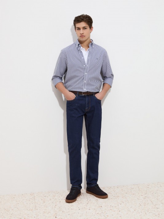 Slim Fit Denim Trousers