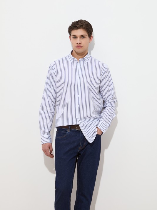 Regular fit striped shirt