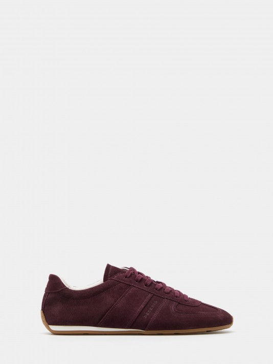 Zapatillas deportivas de ante con cordones