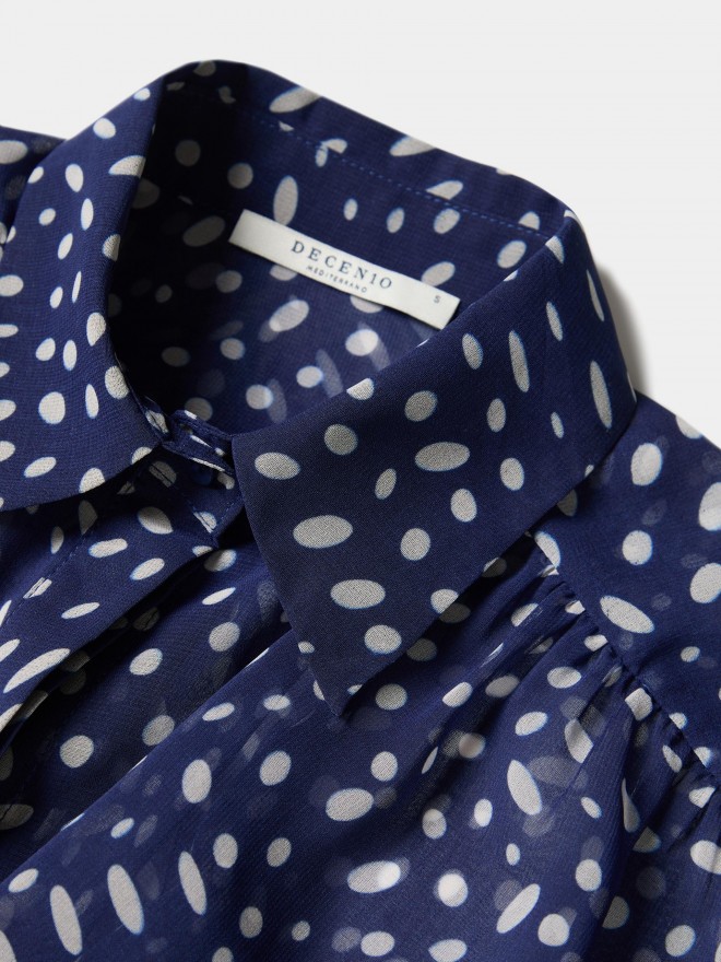 Blusa fluida estampada
