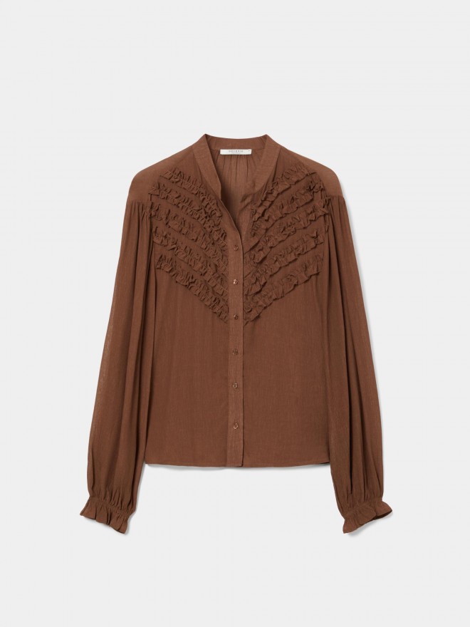 Flowy blouse with ruffles Flowy blouse with ruffles