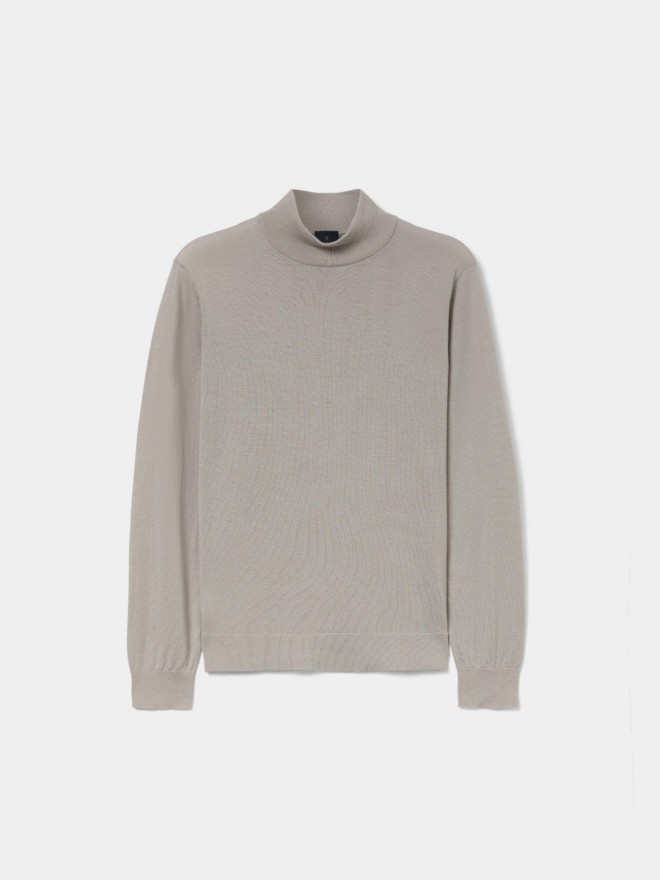 High-neck sweater in wool High-neck sweater in wool