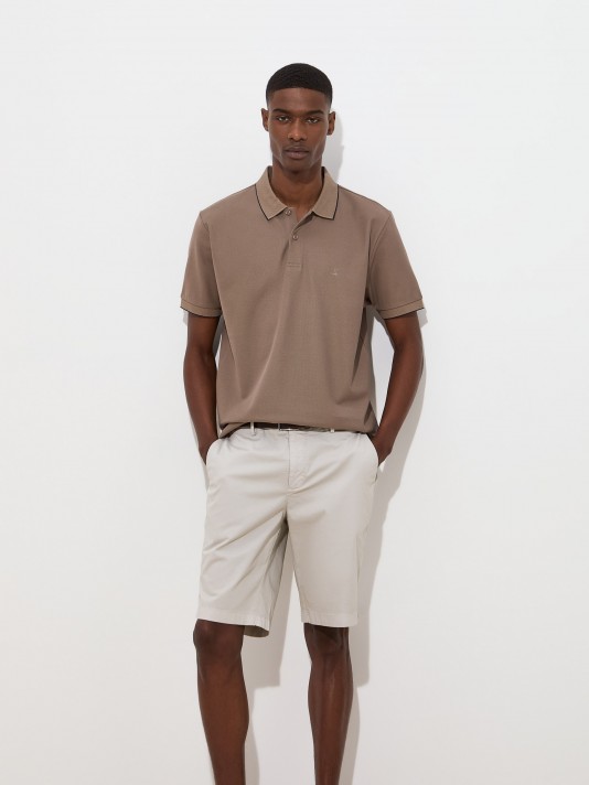 Short-sleeved polo shirt