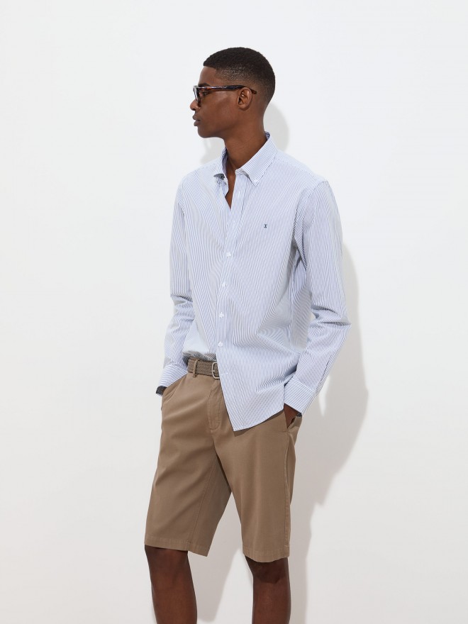 Slim fit striped shirt