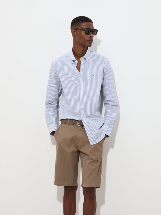 Slim fit striped shirt