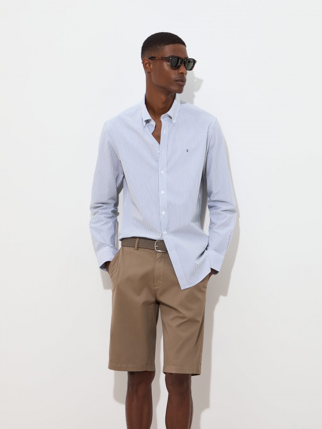 Slim fit striped shirt