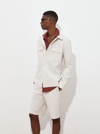 Cotton overshirt with pockets Cotton overshirt with pockets