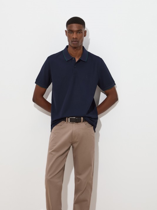 Short-sleeved polo shirt