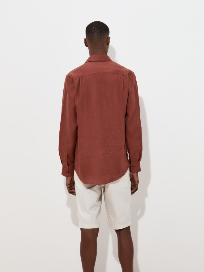 Regular fit linen shirt Regular fit linen shirt