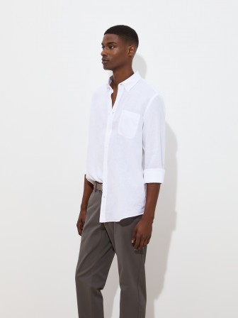Regular fit linen shirt Regular fit linen shirt