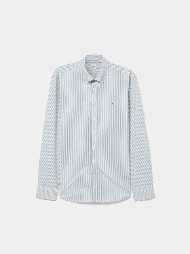 Camisa de rayas ajustada Camisa de rayas ajustada