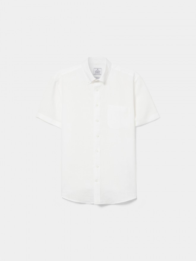 Short-sleeved linen shirt Short-sleeved linen shirt