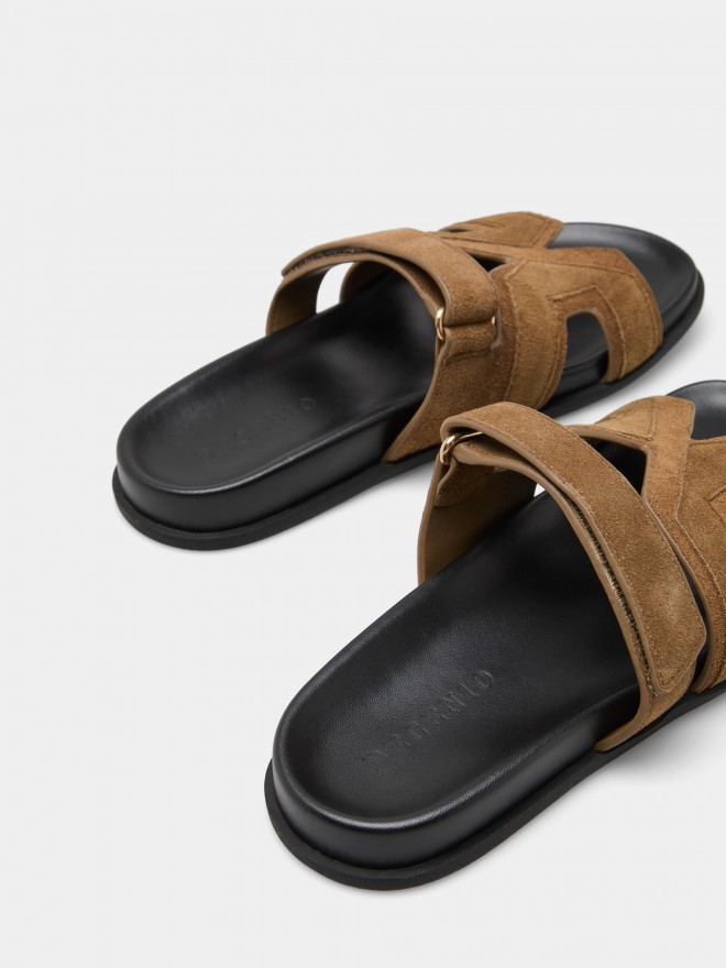 Flat leather sandals Flat leather sandals