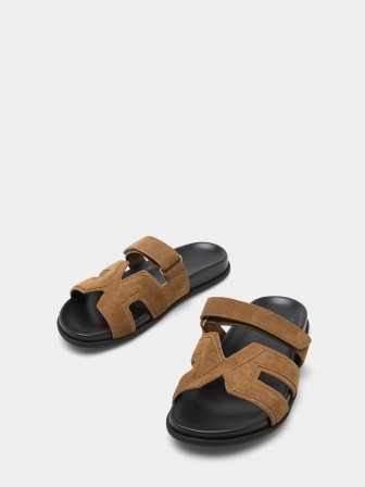 Sandalias planas de piel Sandalias planas de piel