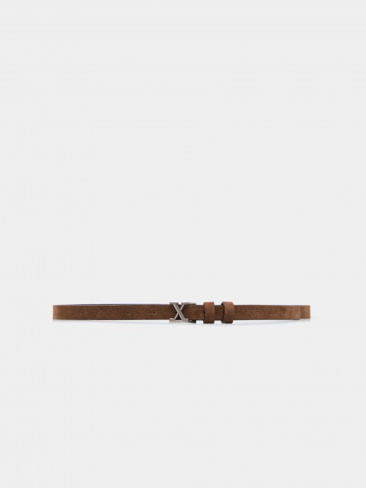 Suede belt