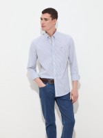 Camisa de rayas ajustada Camisa de rayas ajustada