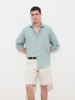 Regular fit linen shirt