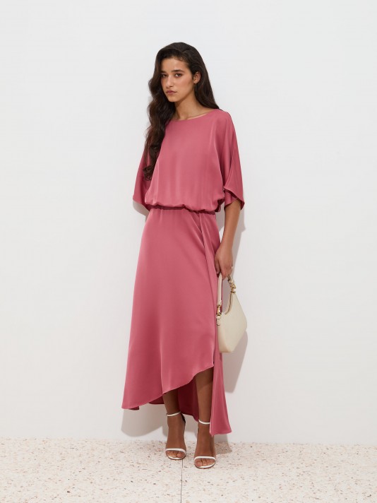 black over shoulder dress Saoirse Off Satin Maxi Size:Size 6 waist gown in sleek Collection:Starry Night Bachelorette Party Destinations and