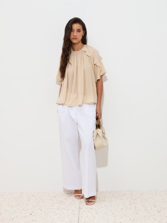 Flowy blouse with ruffles Flowy blouse with ruffles