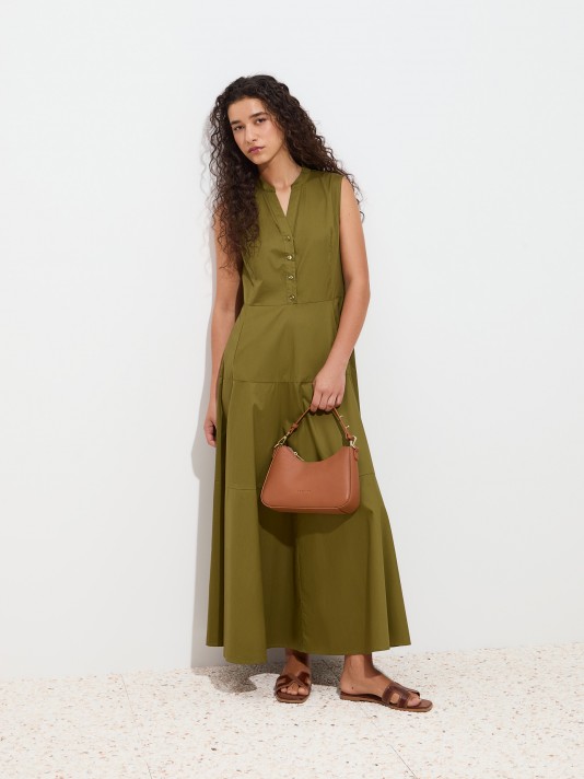 A-line midi dress