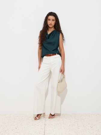 Draped flowy blouse Draped flowy blouse
