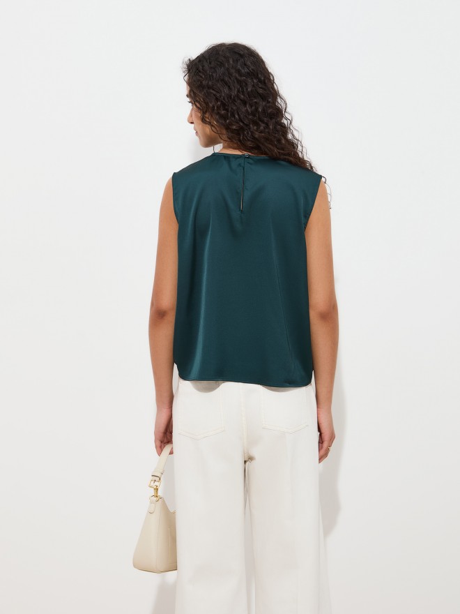 Blusa drapeada y fluida