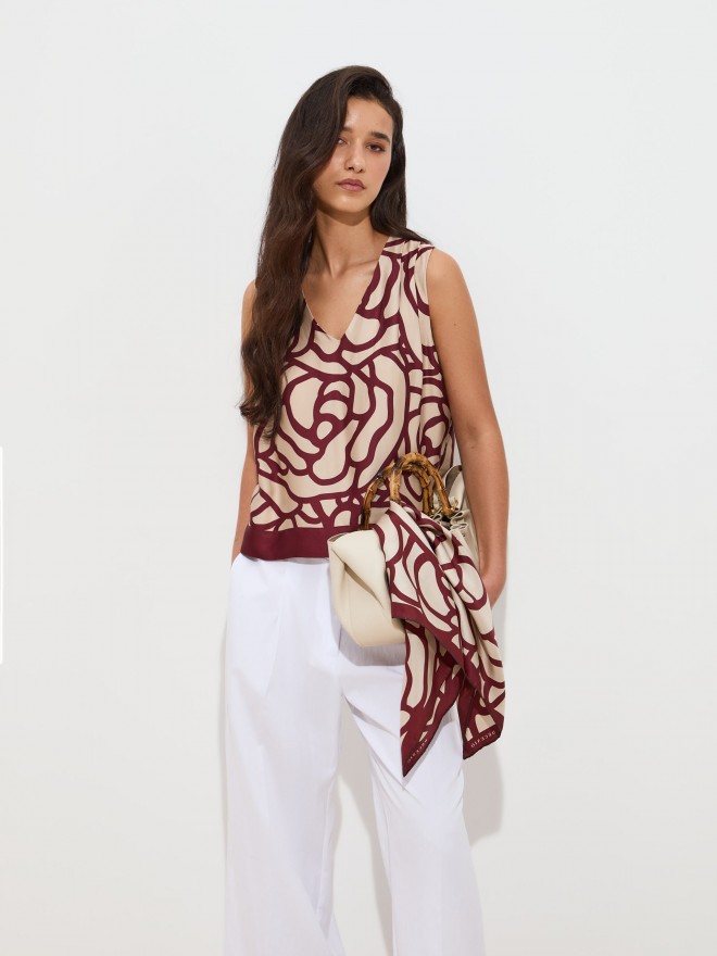 Top vaporoso estampado Top vaporoso estampado