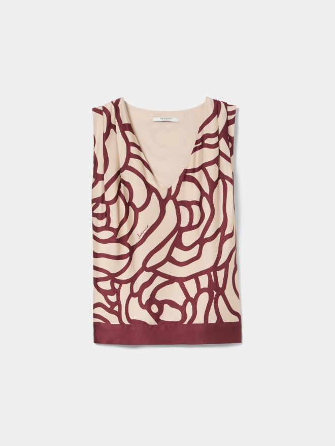 Top vaporoso estampado Top vaporoso estampado