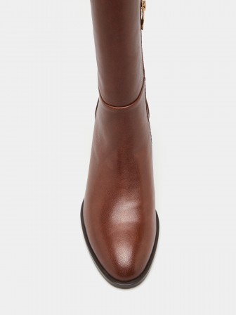 High-top leather boots High-top leather boots
