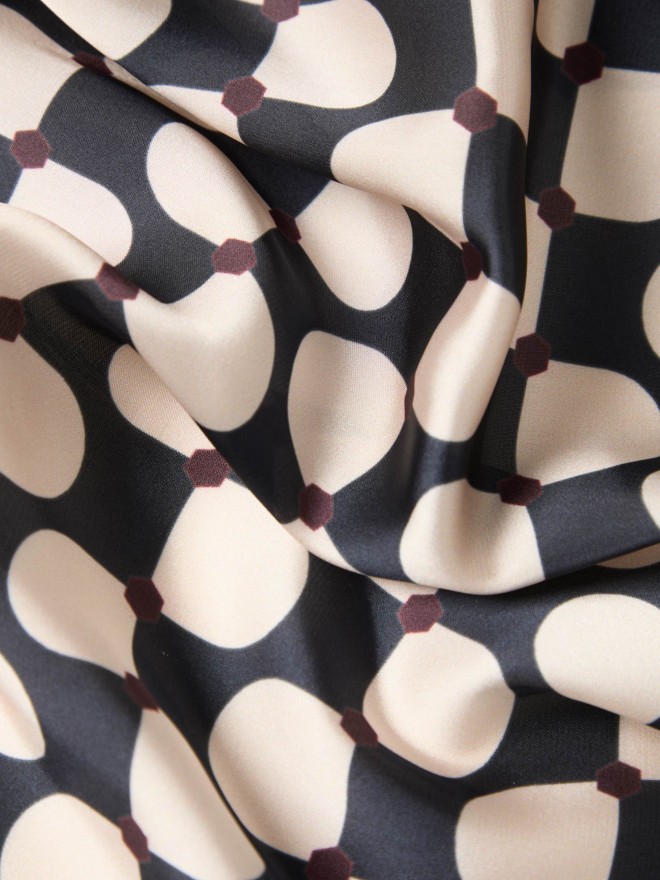 Len�o acetinado estampado