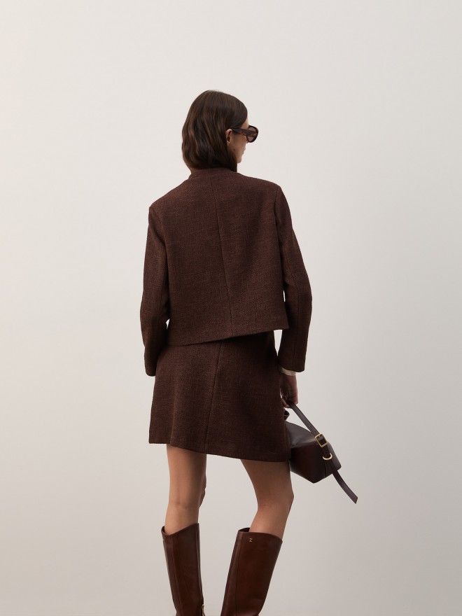Chaqueta corta de tweed Chaqueta corta de tweed