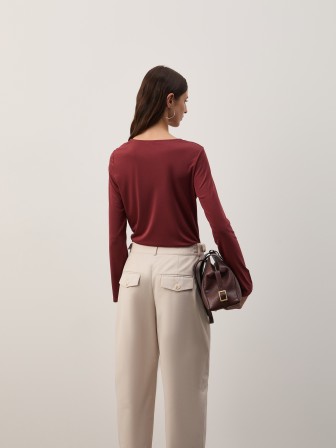 Lyocell knit sweater Lyocell knit sweater