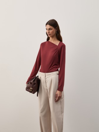 Lyocell knit sweater Lyocell knit sweater
