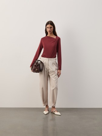 Lyocell knit sweater Lyocell knit sweater