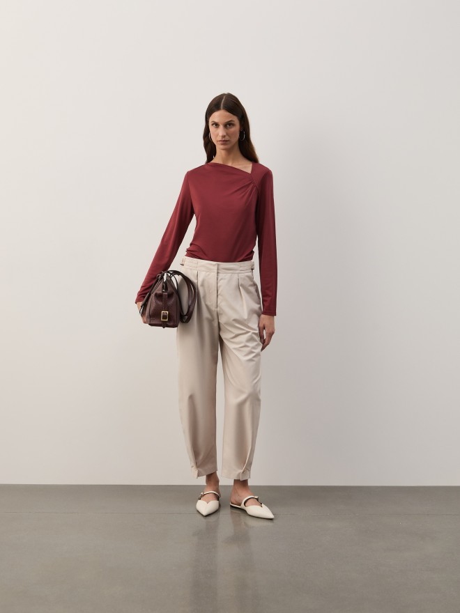 Camisola de malha em liocel
