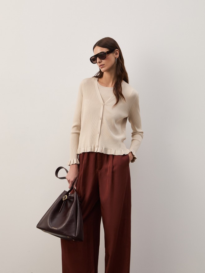 Ribbed knit jacket Ribbed knit jacket