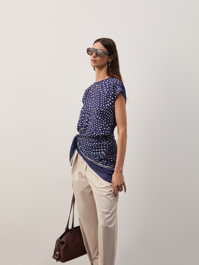 T-shirt fluida estampada T-shirt fluida estampada