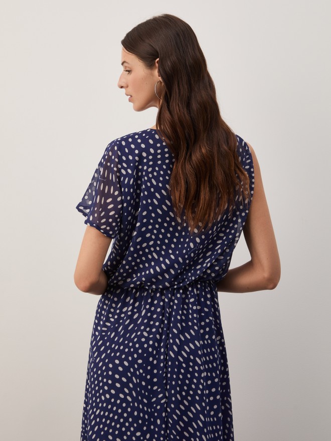 Vestido midi estampado