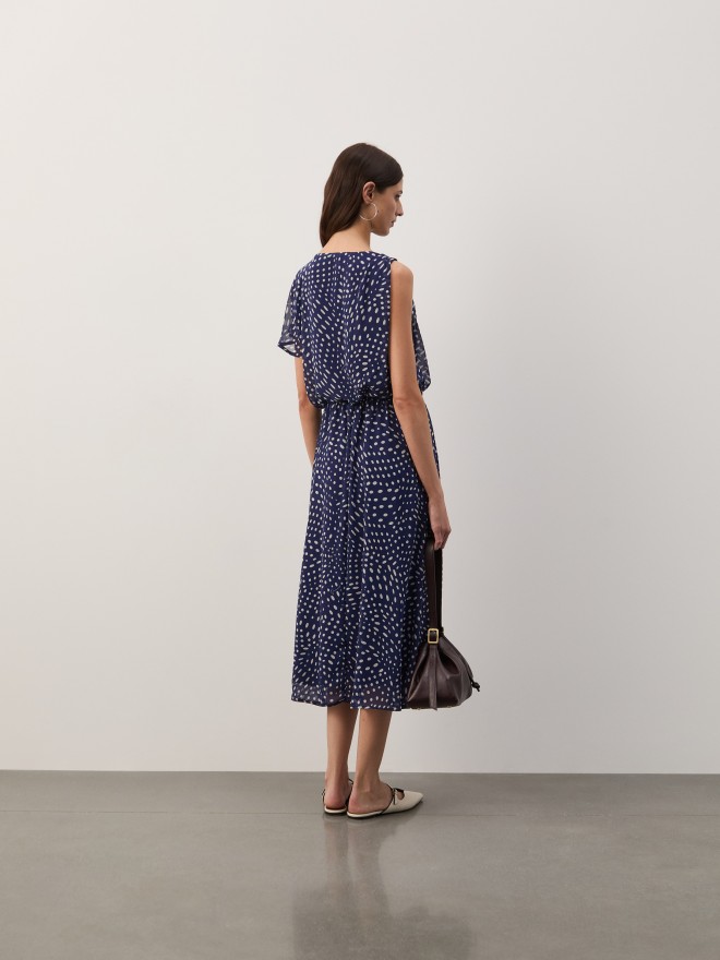 Vestido midi estampado