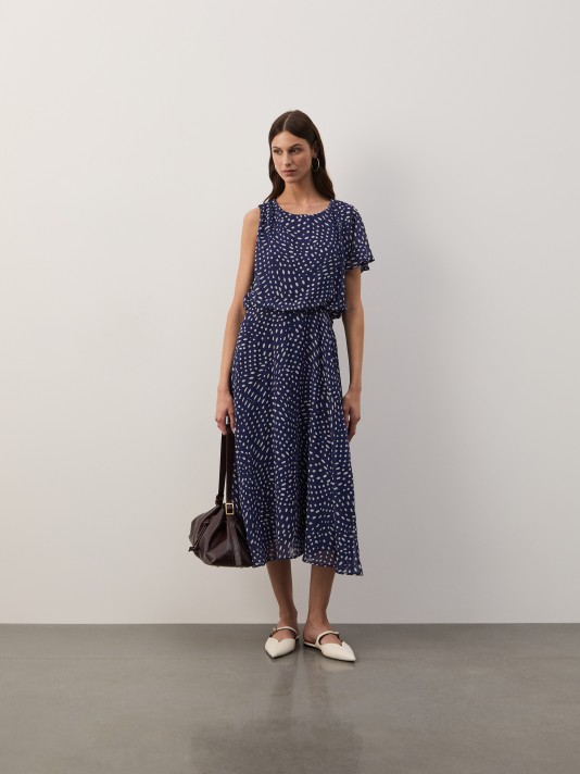 Vestido midi estampado