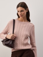 Camisola de malha entrançada Camisola de malha entrançada