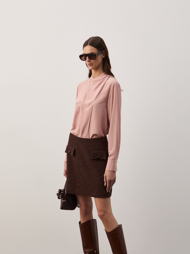 Blusa con bufanda Blusa con bufanda