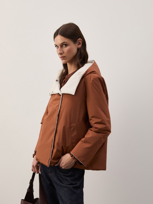 Reversible hooded sweatshirt