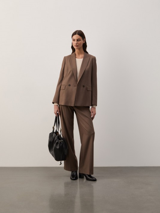 Blazer cruzado a rayas