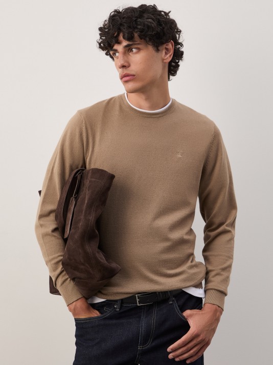 Cotton and cashmere sweater